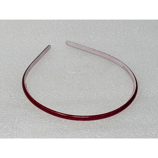 Red Shimmer Plastic Hair Headband