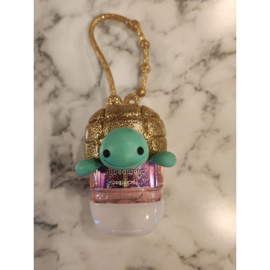 Bath & Body Works Champagne Sparkle Hand Sanitizer in Turtle PocketBac Holder