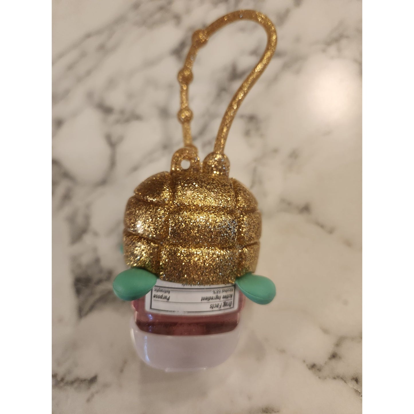 Bath & Body Works Champagne Sparkle Hand Sanitizer in Turtle PocketBac Holder