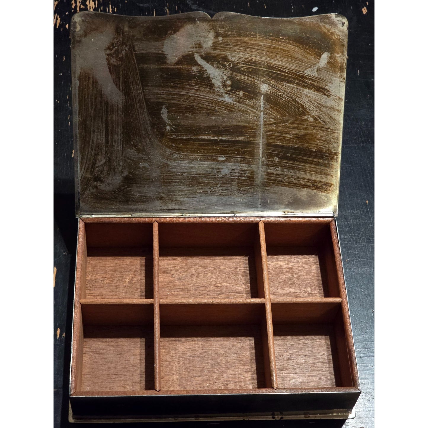 Vintage Wallace Baroque 248 Silverplate Jewelry Trinket Box Organizer