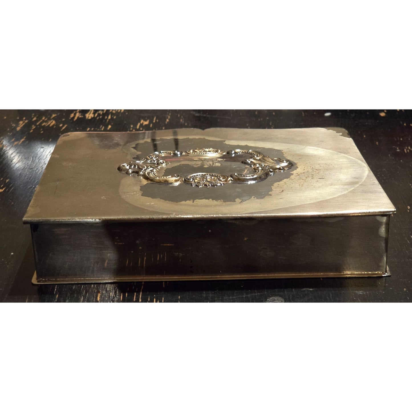 Vintage Wallace Baroque 248 Silverplate Jewelry Trinket Box Organizer