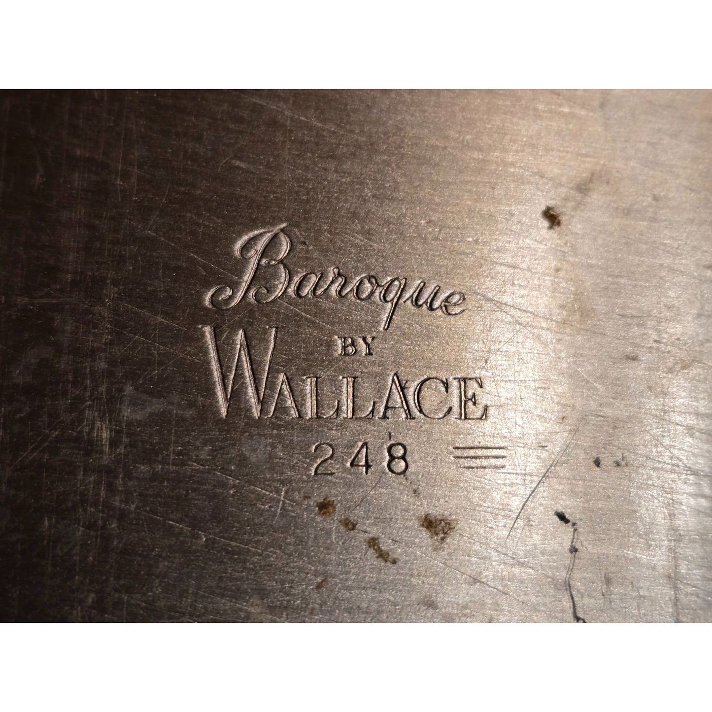 Vintage Wallace Baroque 248 Silverplate Jewelry Trinket Box Organizer