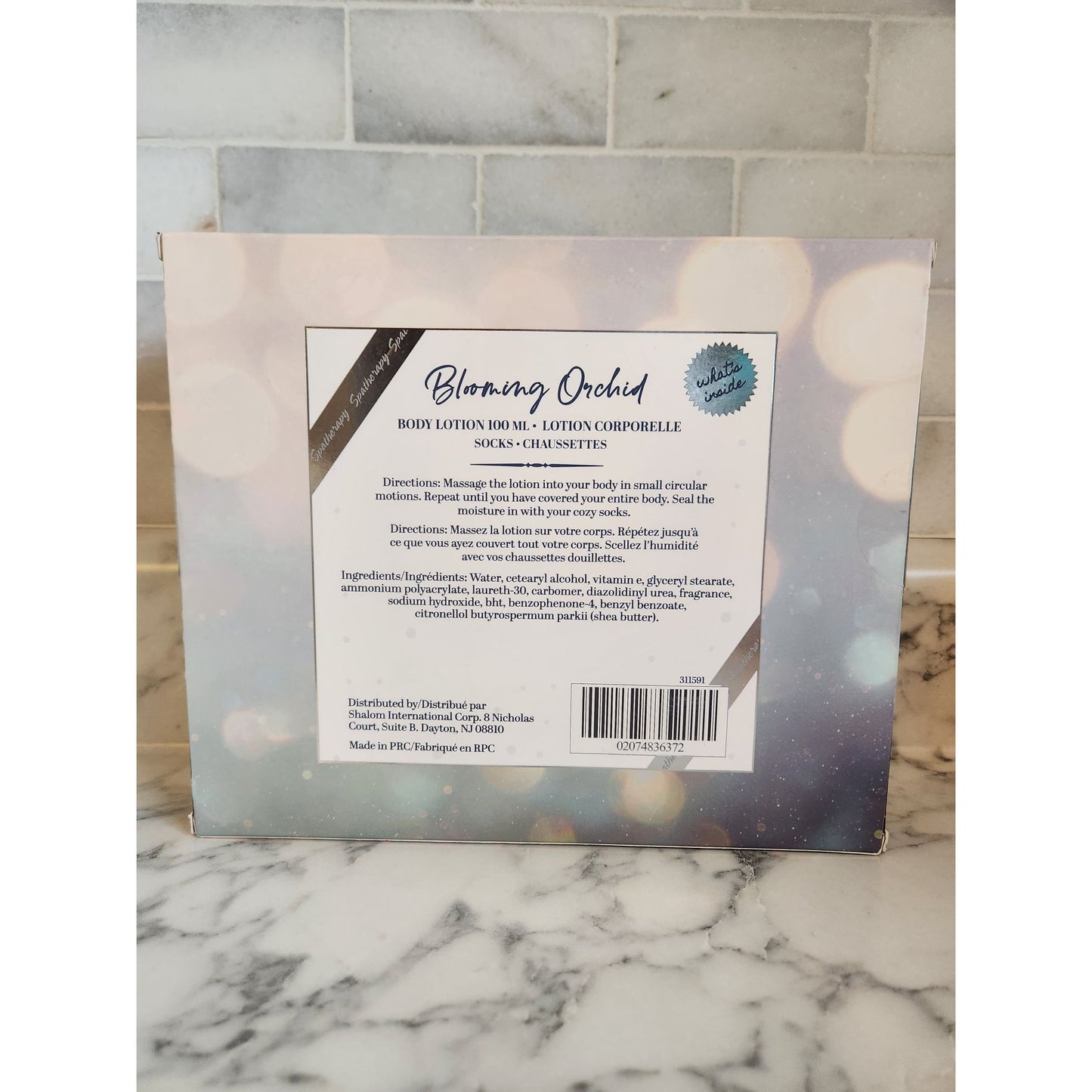 Spatherapy Blooming Orchid Plush Spa Set With Body Lotion & Socks