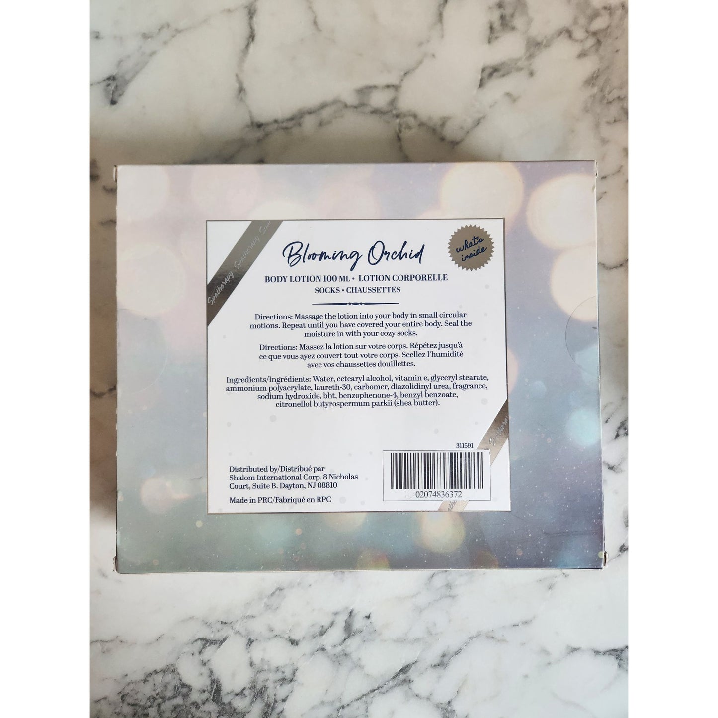 Spatherapy Blooming Orchid Plush Spa Set With Body Lotion & Socks