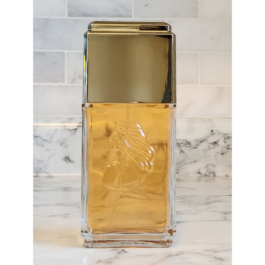 White Shoulders Eau De Cologne Spray 4.5 oz Engraved Glass Bottle Vintage