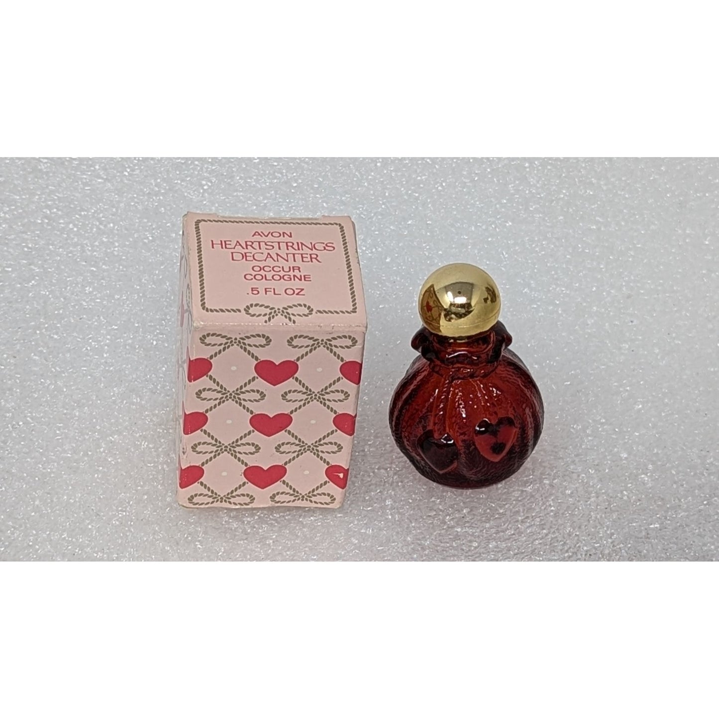 Avon Heartstrings Decanter Occur Cologne Collectible Vintage Perfume Bottle