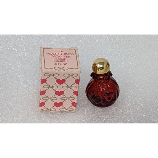 Avon Heartstrings Decanter Occur Cologne Collectible Vintage Perfume Bottle