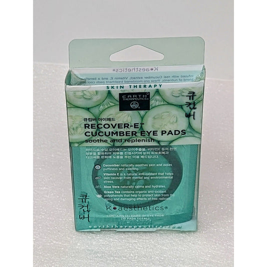 Earth Therapeutics Recover-E Cucumber Eye Pads