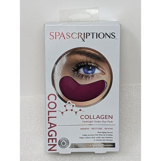 Spascriptions Collagen Hydrogel Under-Eye Pads 4 Pairs Anti-Aging Dark Circles