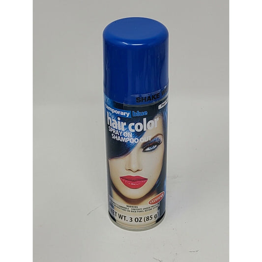 Goodmark Temporary Blue Hair Color Spray On Shampoo Out 3 oz