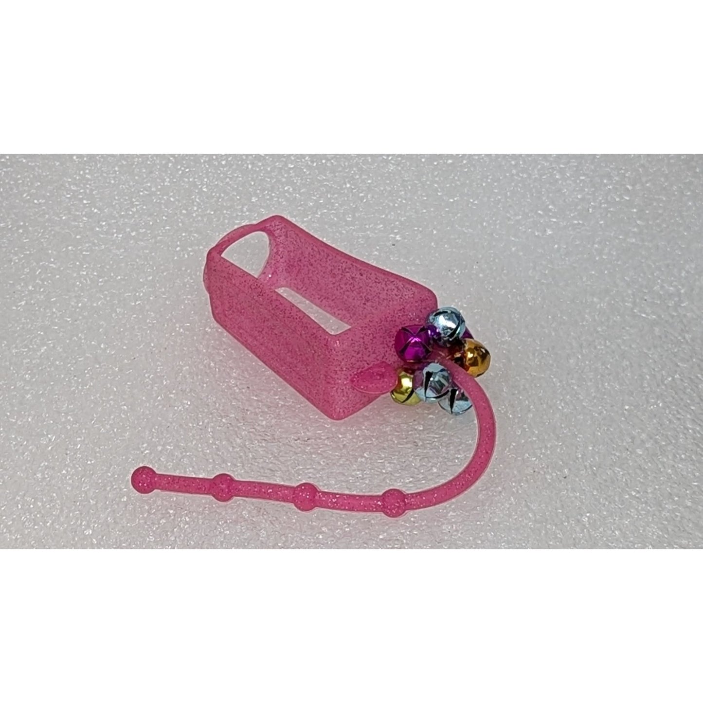 Bath & Body Works PocketBac Gel Holder Pink With Glitter & Jingle Bells