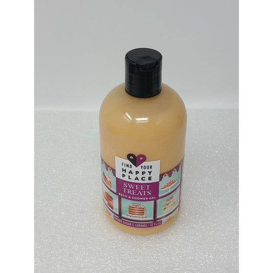 Find Your Happy Place Sweet Treats Bath & Shower Gel Brown Sugar & Caramel 12 oz