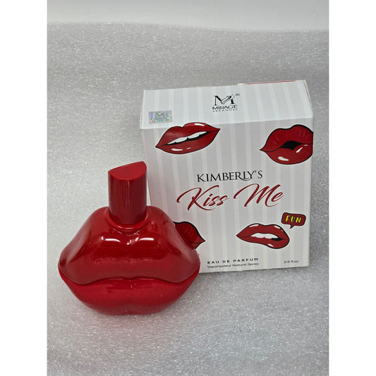 Kimberlys Kiss Me Eau De Parfum Perfume Fun Design Red Lips Bottle 2.5 Fl Oz