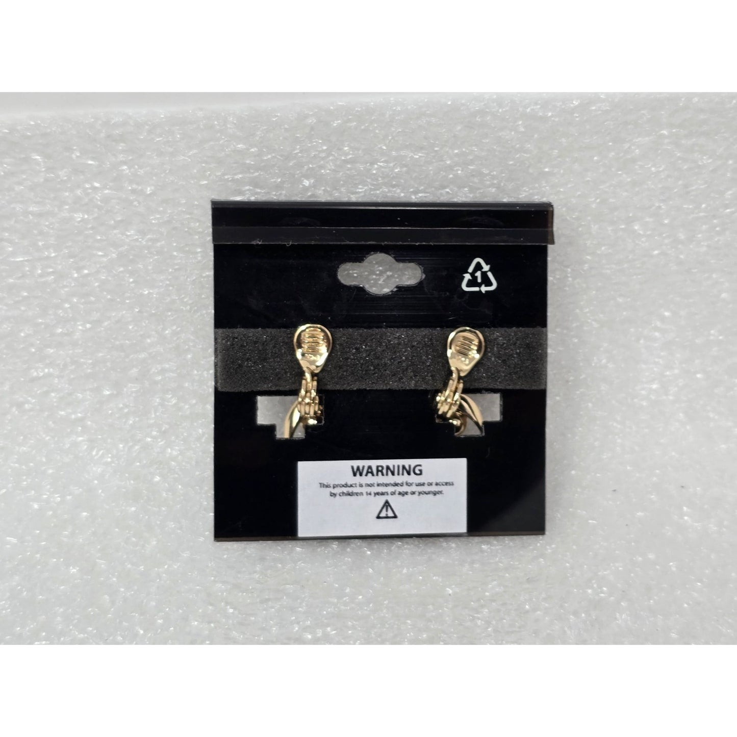 Anne Klein Gold-Tone Faux Pearl & Crystal Drop Clip-On Earrings