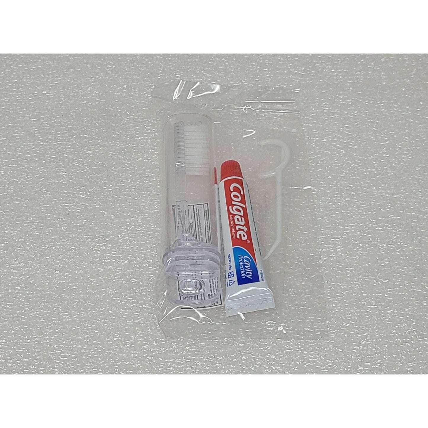 Oral Care Travel Set Toothbrush Colgate Toothpaste Plackers Flosser