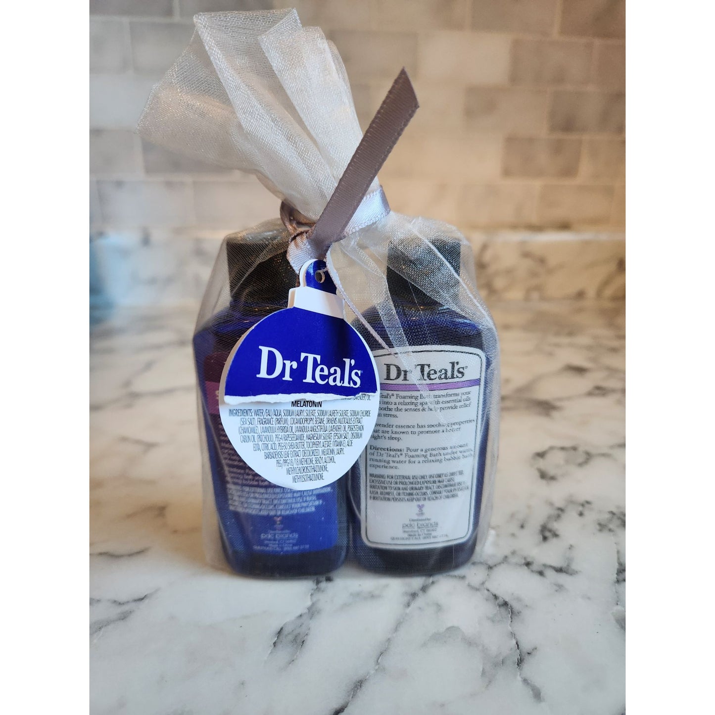 Dr Teals Foaming Bath Gift Set Pure Epsom Salt Sooth & Sleep Lavender Melatonin