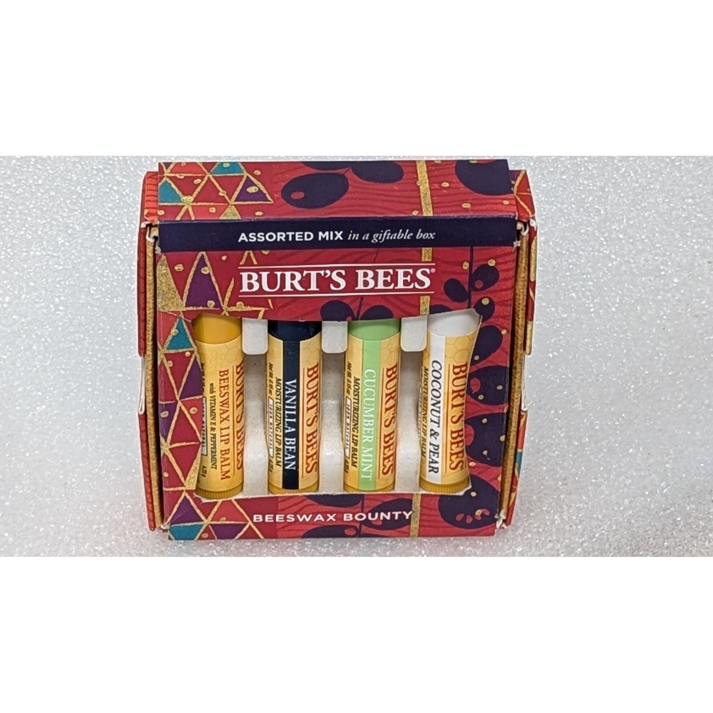 Burt's Bees Beeswax Bounty Assorted Mix Lip Balm Giftable Box - 4 Pack