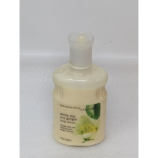 Bath Body Works White Tea & Ginger Body Lotion Pleasures Original 8 oz