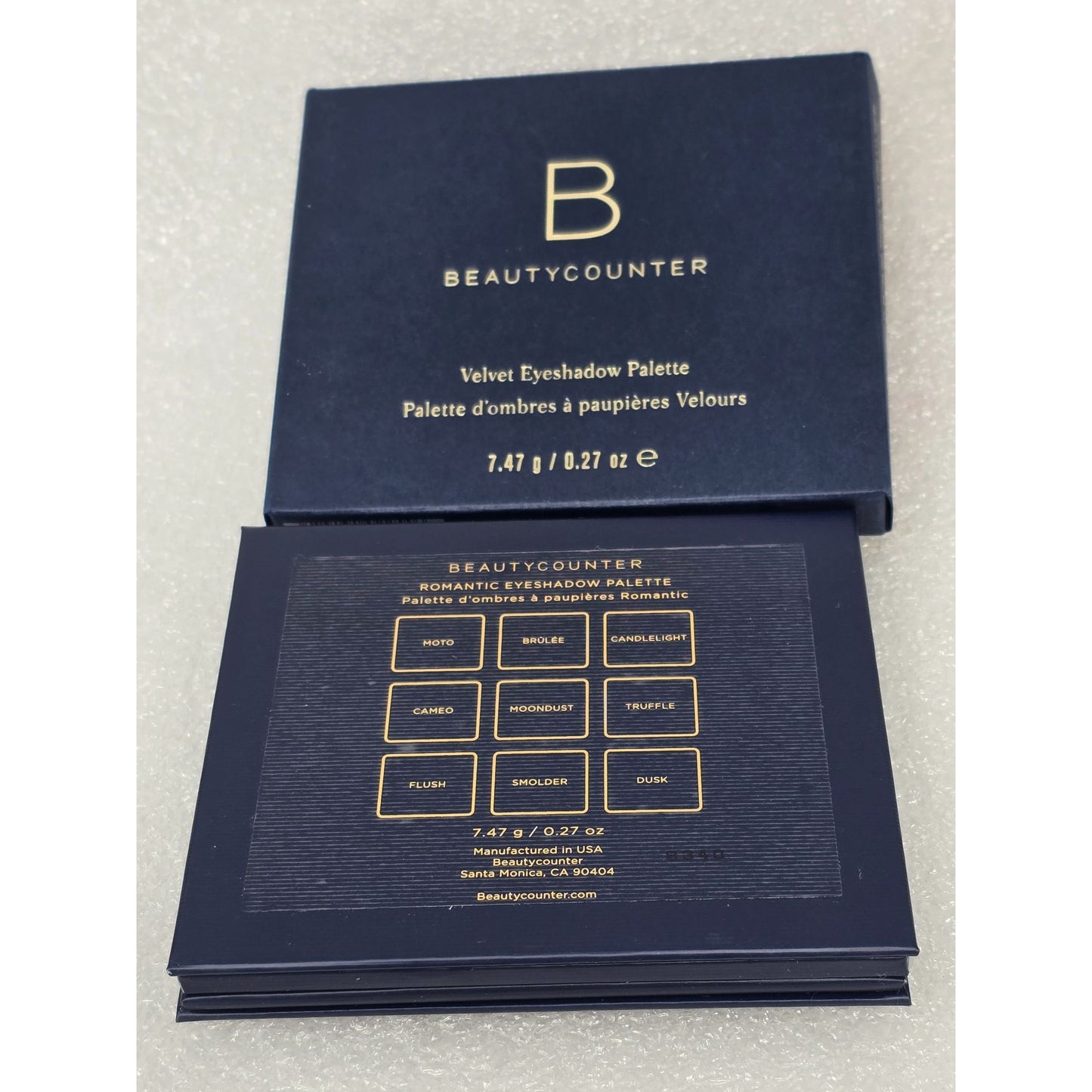 Beautycounter Velvet Eyeshadow Palette With Mirror Romantic 9 Shades 7.47g