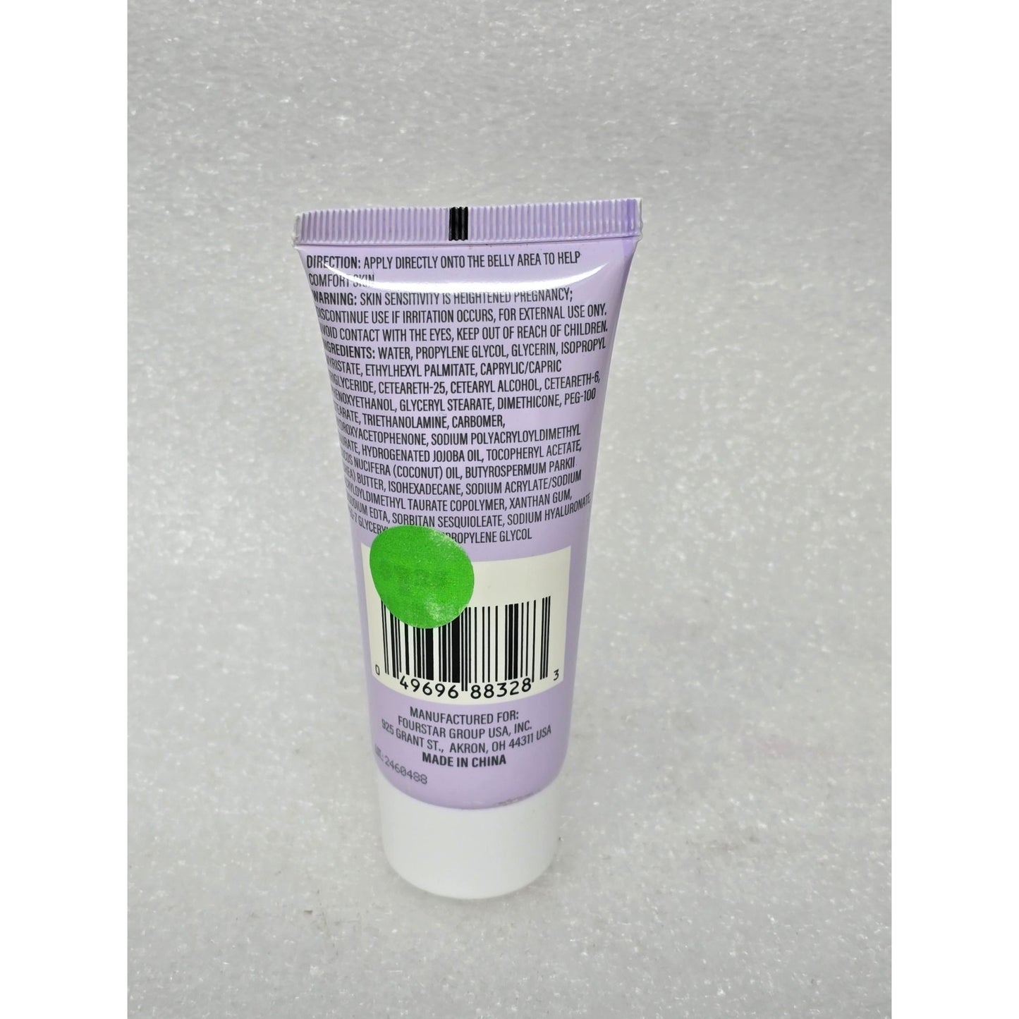 B Pure Belly Cream 2 Oz Natural Ingredients Coconut Oil Shea Butter Vitamin E