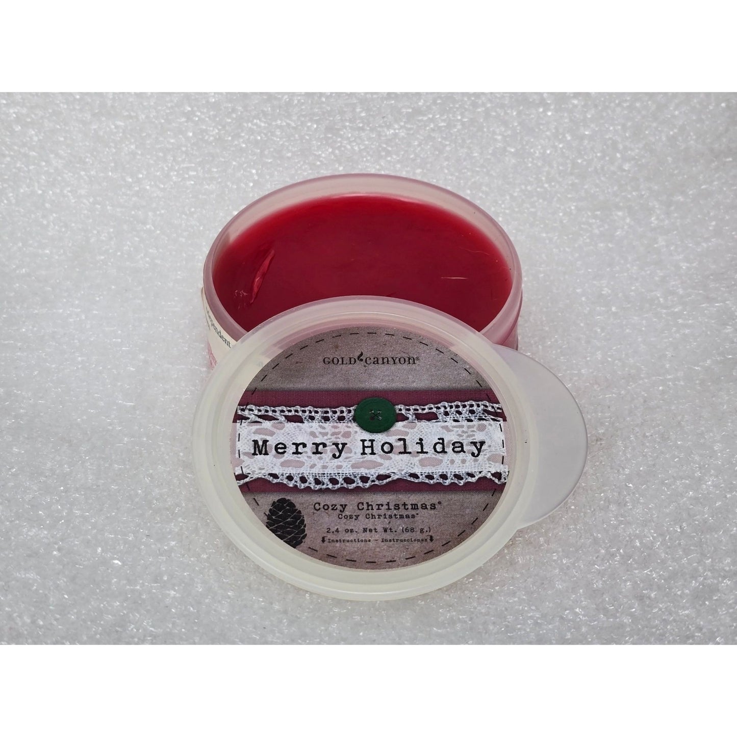Gold Canyon Merry Holiday Cozy Christmas Wax Melt 2.4 Oz Festive Scent