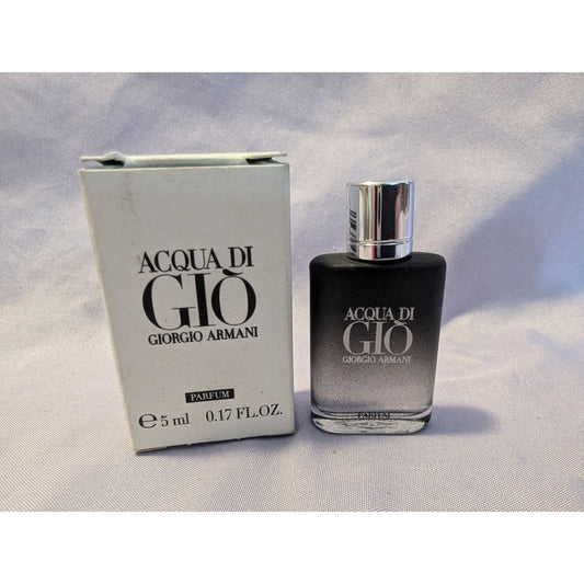 Giorgio Armani Acqua Di Gio Parfum Perfume 5ml / 0.17 Oz. Miniature Glass Bottle