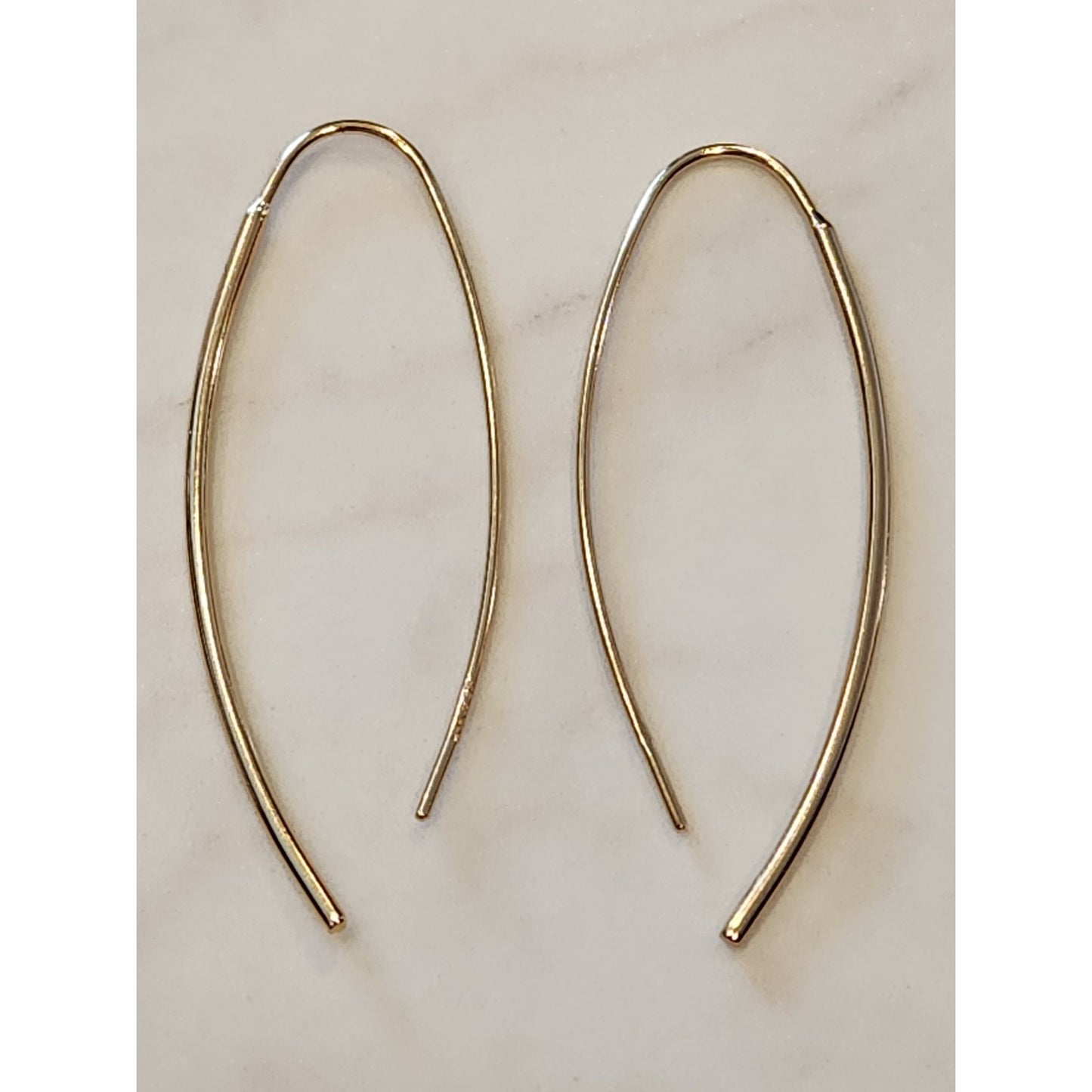 Primavera Italy 24K Gold Over Sterling Silver Hook Earrings by Danecraft