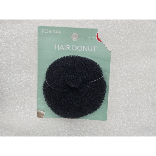 Hair Donut Black For Easy Bun Styling For 14+