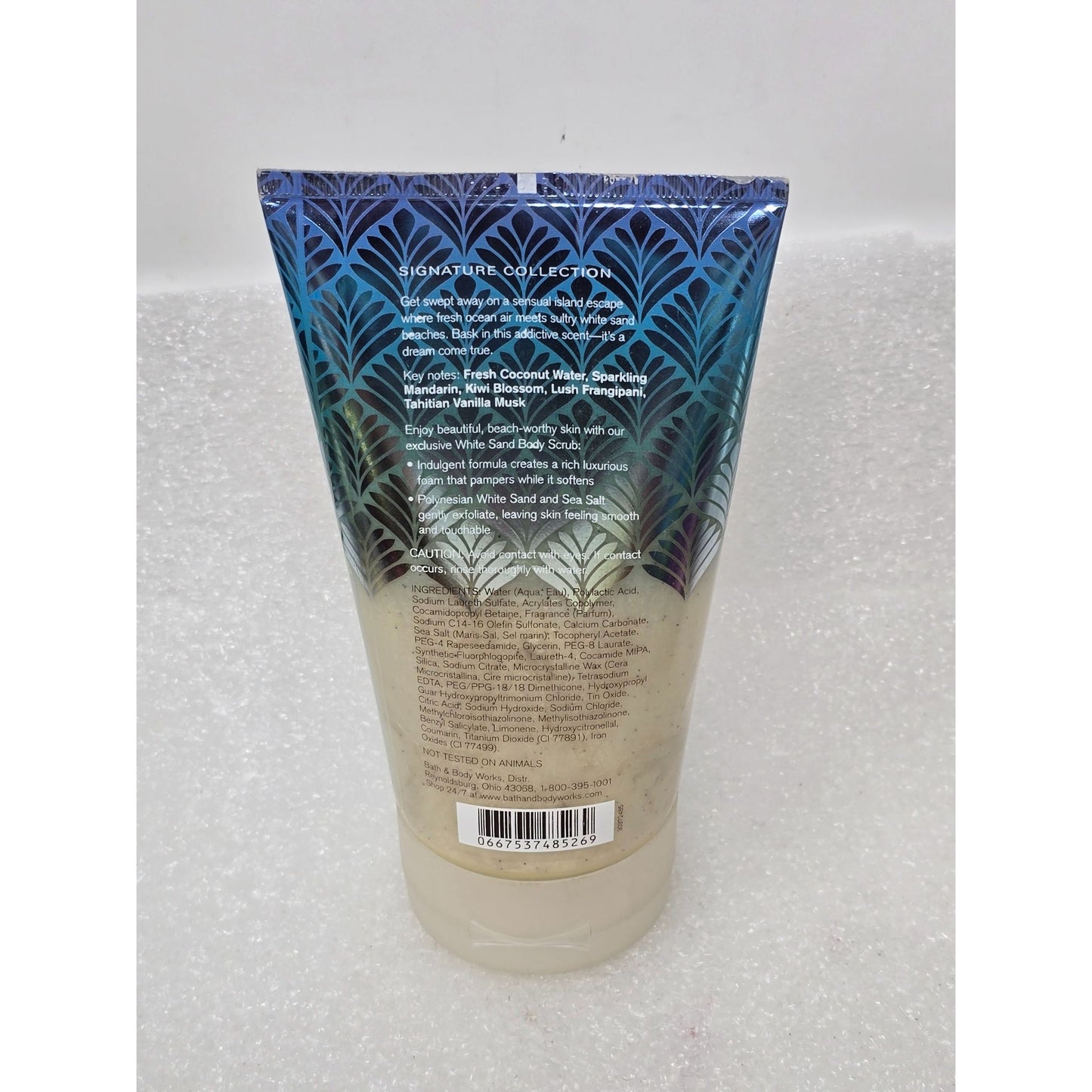 Tahiti Island Dream White Sand Body Scrub By Bath & Body Works 7 Oz Exfoliating