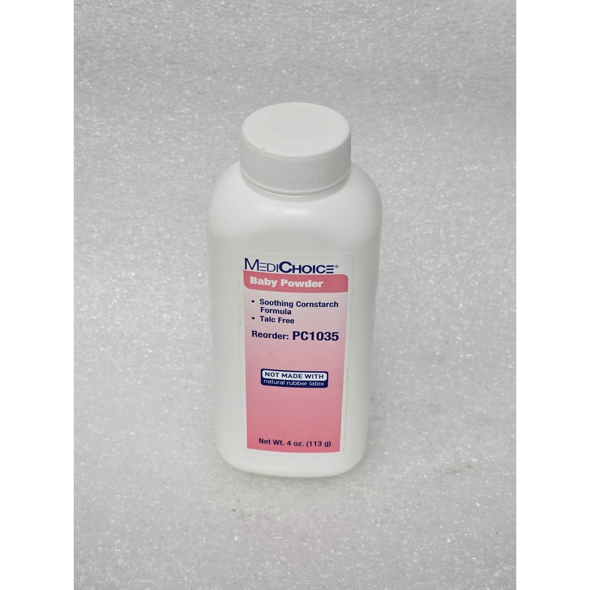 MediChoice Baby Powder Talc-Free Cornstarch Formula 4 Oz For Chafing ...