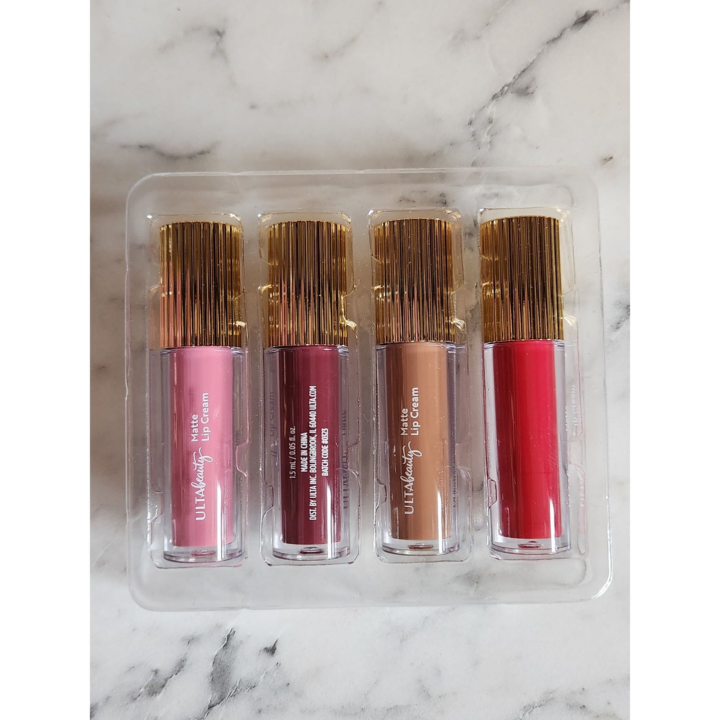 Ulta Beauty Lip Library 16-Piece Set Matte Lip Cream & Lip Stain Gloss