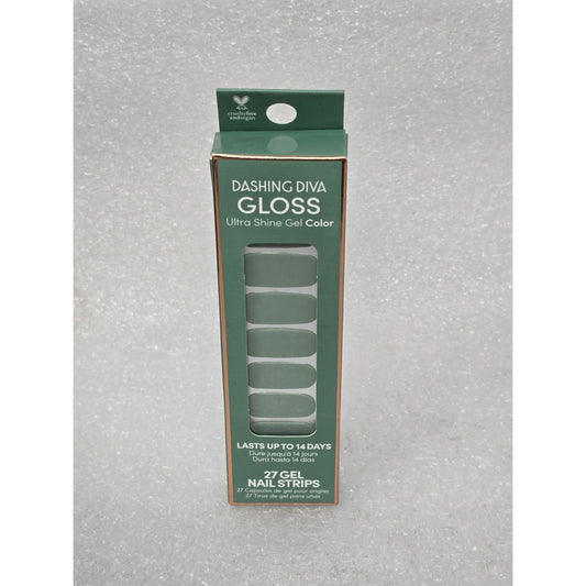 Dashing Diva Gloss Ultra Shine Gel Nail Strips Jedi Jade 27 Up To 14 Days GSC74