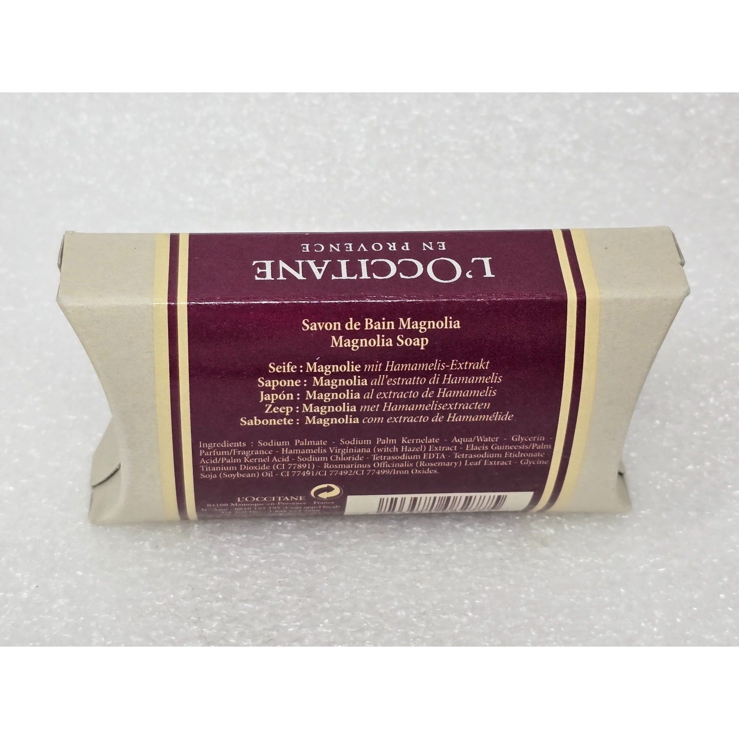 L'Occitane Magnolia Bath Soap 150g With Witch Hazel Extract Made In France