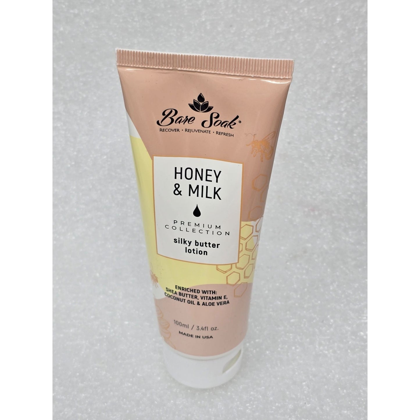 Bare Sock Honey & Milk Silky Butter Lotion 100ml 3.4 oz