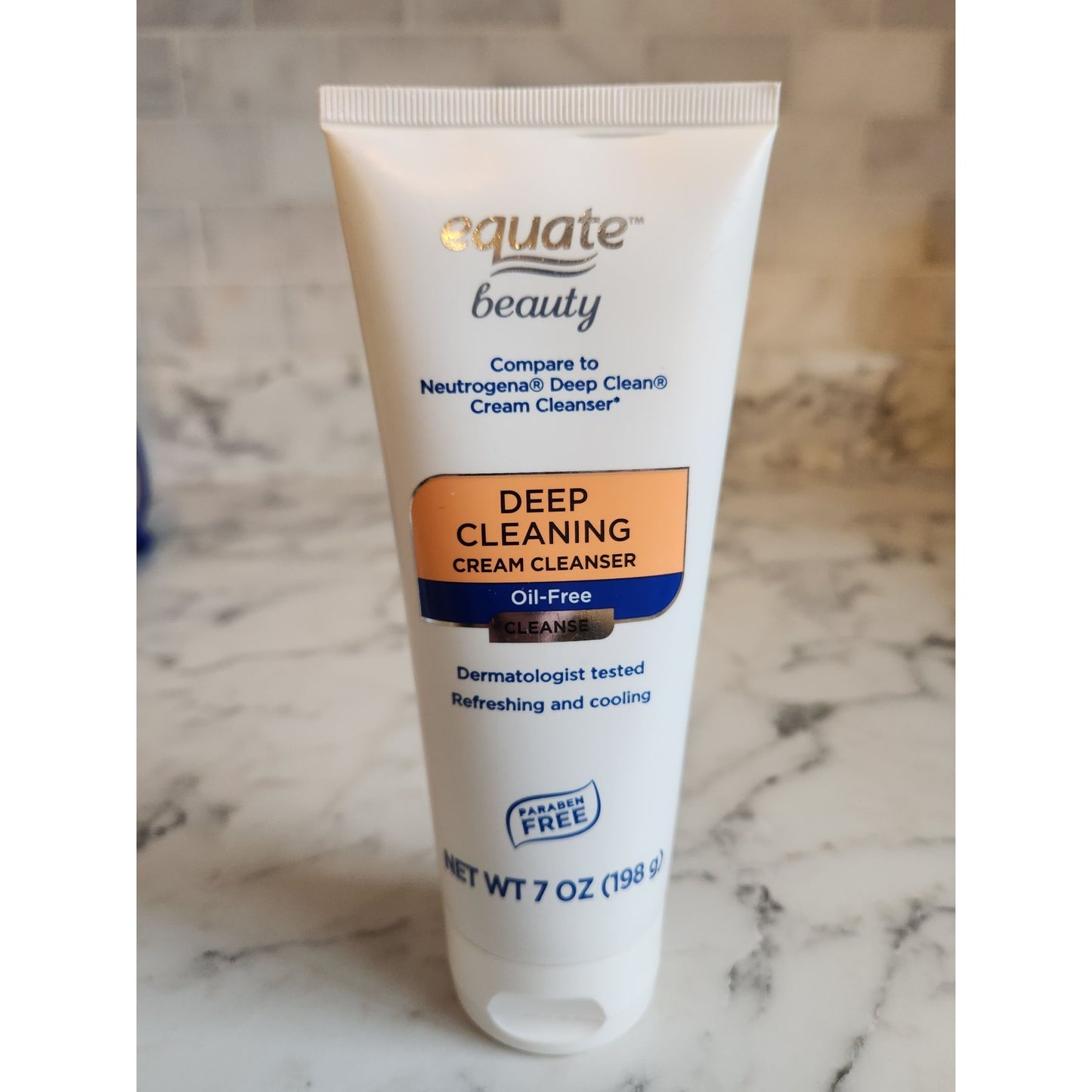Equate Beauty Deep Cleaning Cream Cleanser 7 Oz Oil-Free Non-Comedogenic Cooling & Refreshing