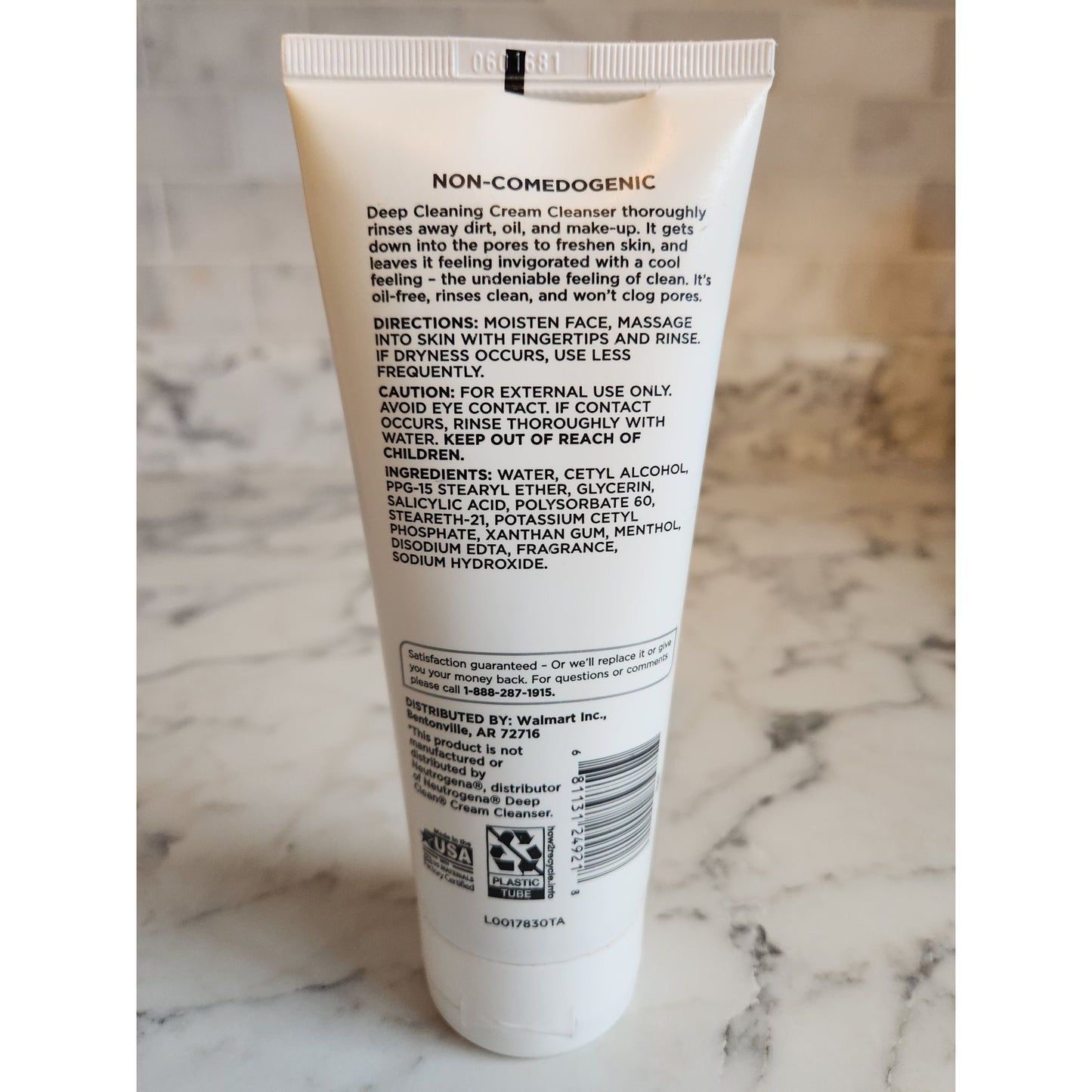 Equate Beauty Deep Cleaning Cream Cleanser 7 Oz Oil-Free Non-Comedogenic Cooling & Refreshing