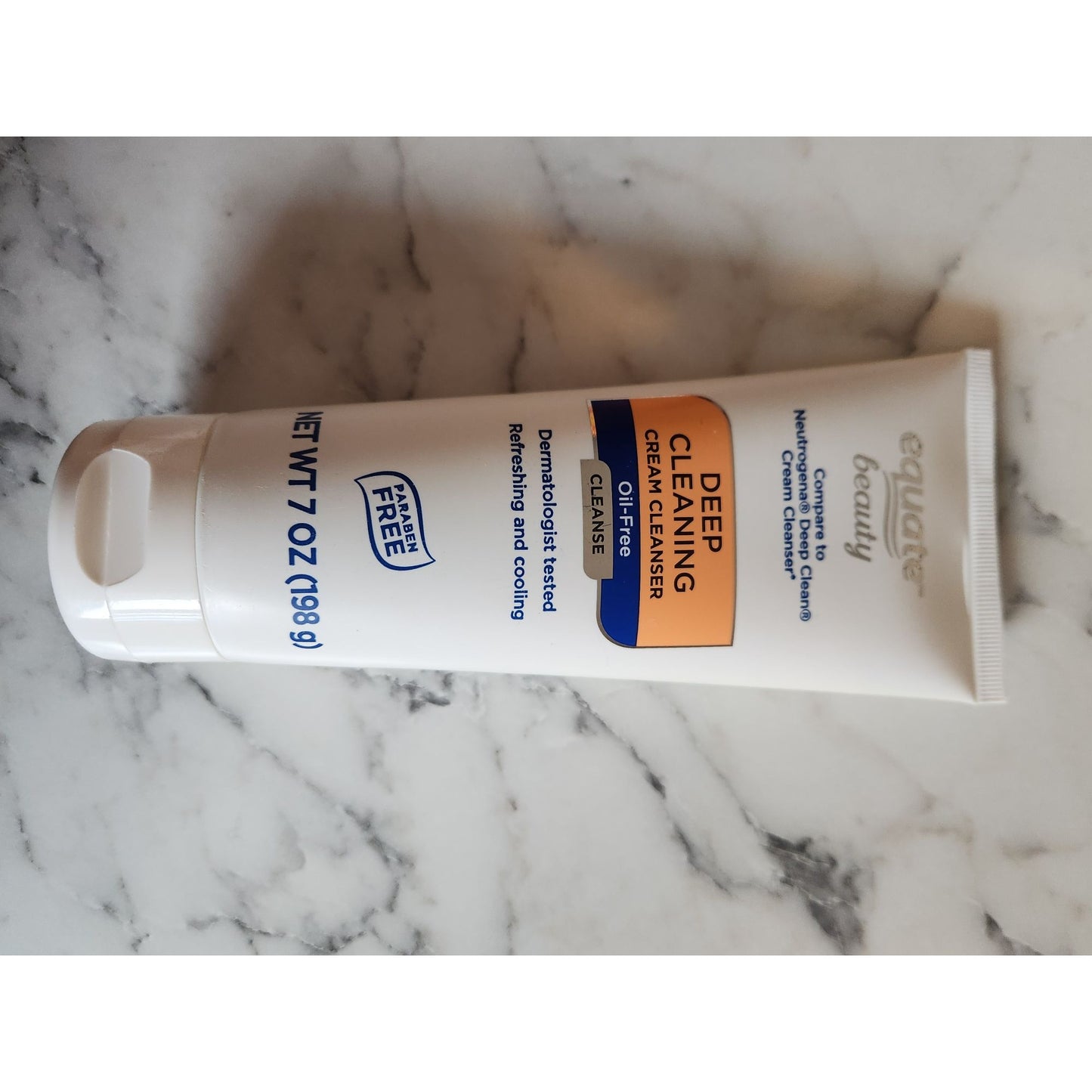 Equate Beauty Deep Cleaning Cream Cleanser 7 Oz Oil-Free Non-Comedogenic Cooling & Refreshing