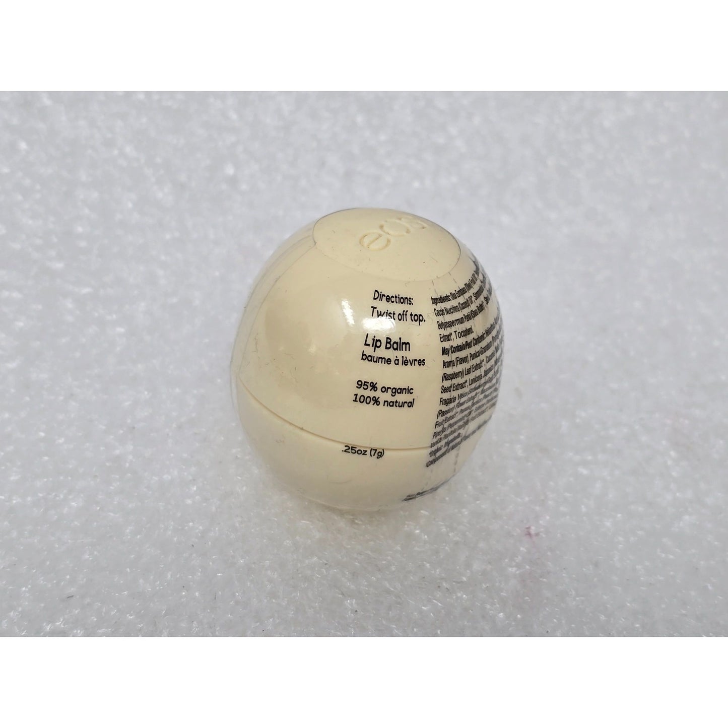 Eos Top Golf Vanilla Lip Balm .25 Oz 95% Organic 100% Natural Twist-Off Top
