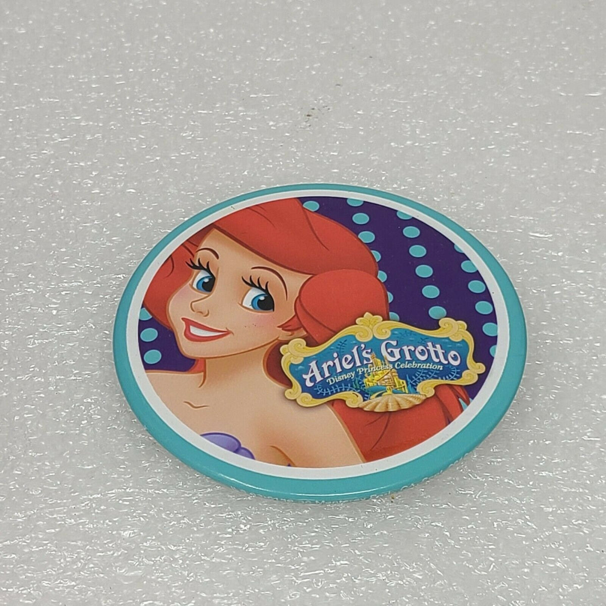 Vintage Lapel Pin Button Ariel's Grotto Disney Little Mermaid