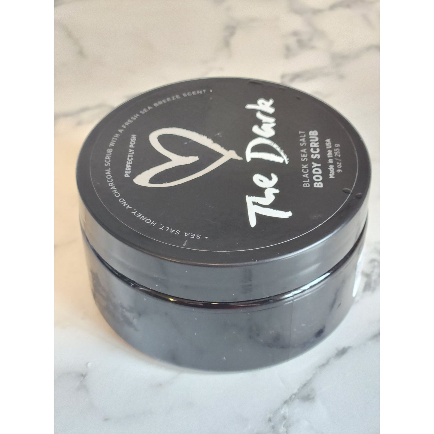 The Dark Black Sea Salt Body Scrub 9 Oz By Perfectly Posh