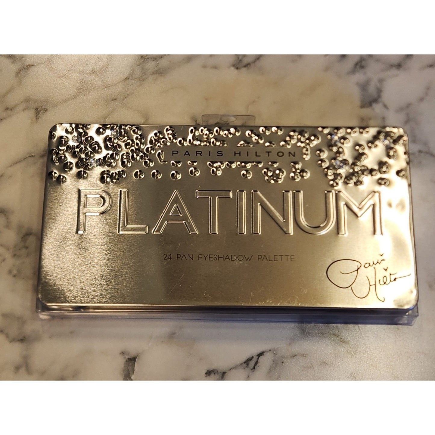 Paris Hilton Platinum 24 Pan Eyeshadow Palette With Mirror & Brush