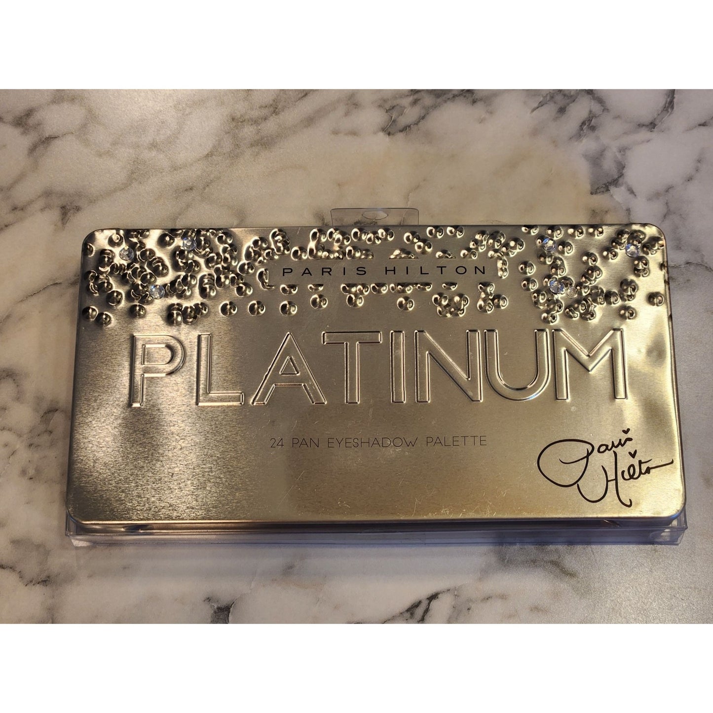 Paris Hilton Platinum 24 Pan Eyeshadow Palette With Mirror & Brush