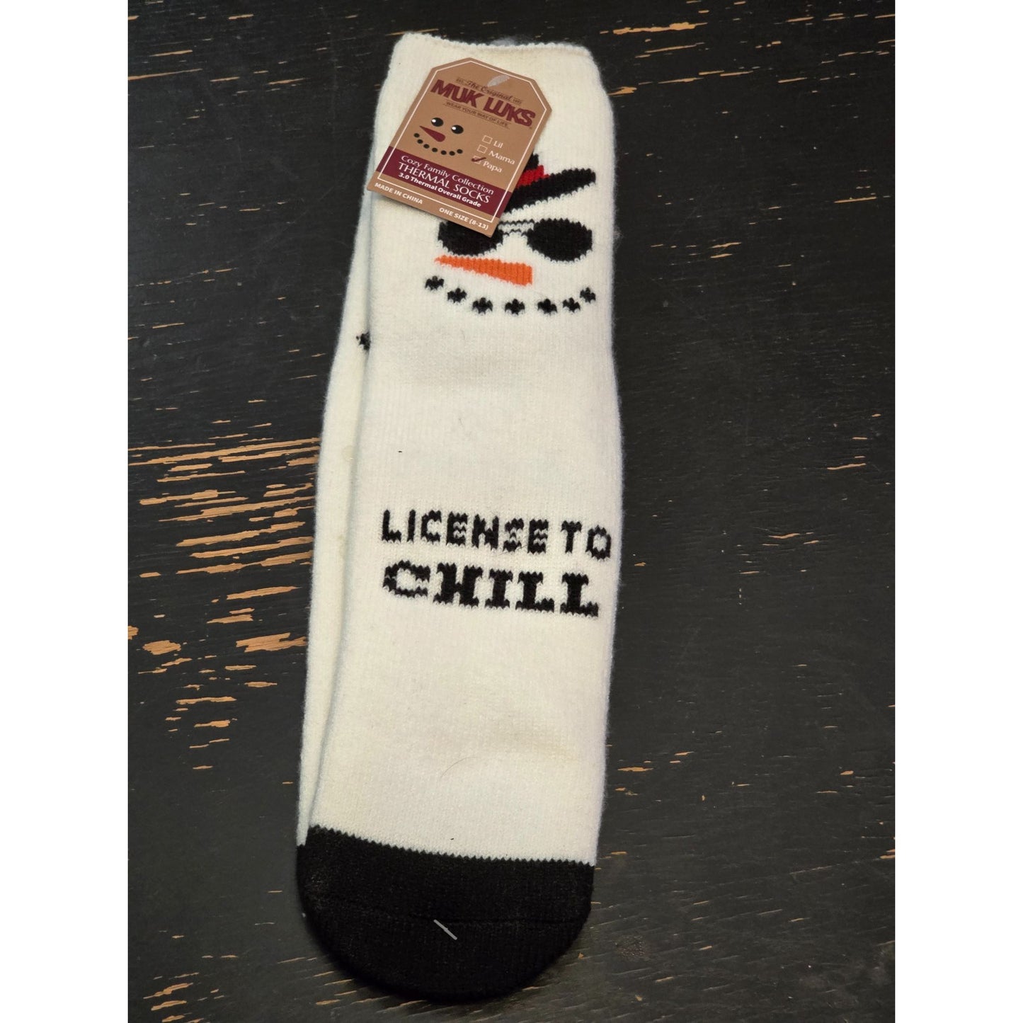 Muk Luks License To Chill Thermal Socks One Size Fits Most Cozy Family Papa