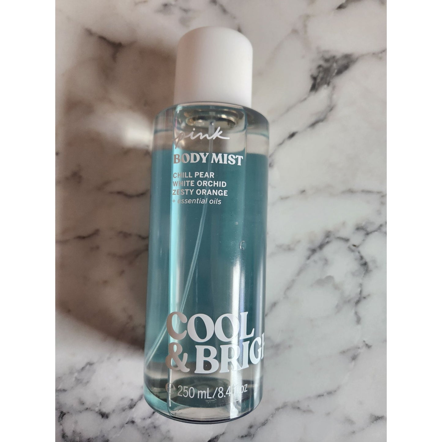 Victoria's Secret Pink Cool & Bright Body Mist With Chill Pear White Orchid