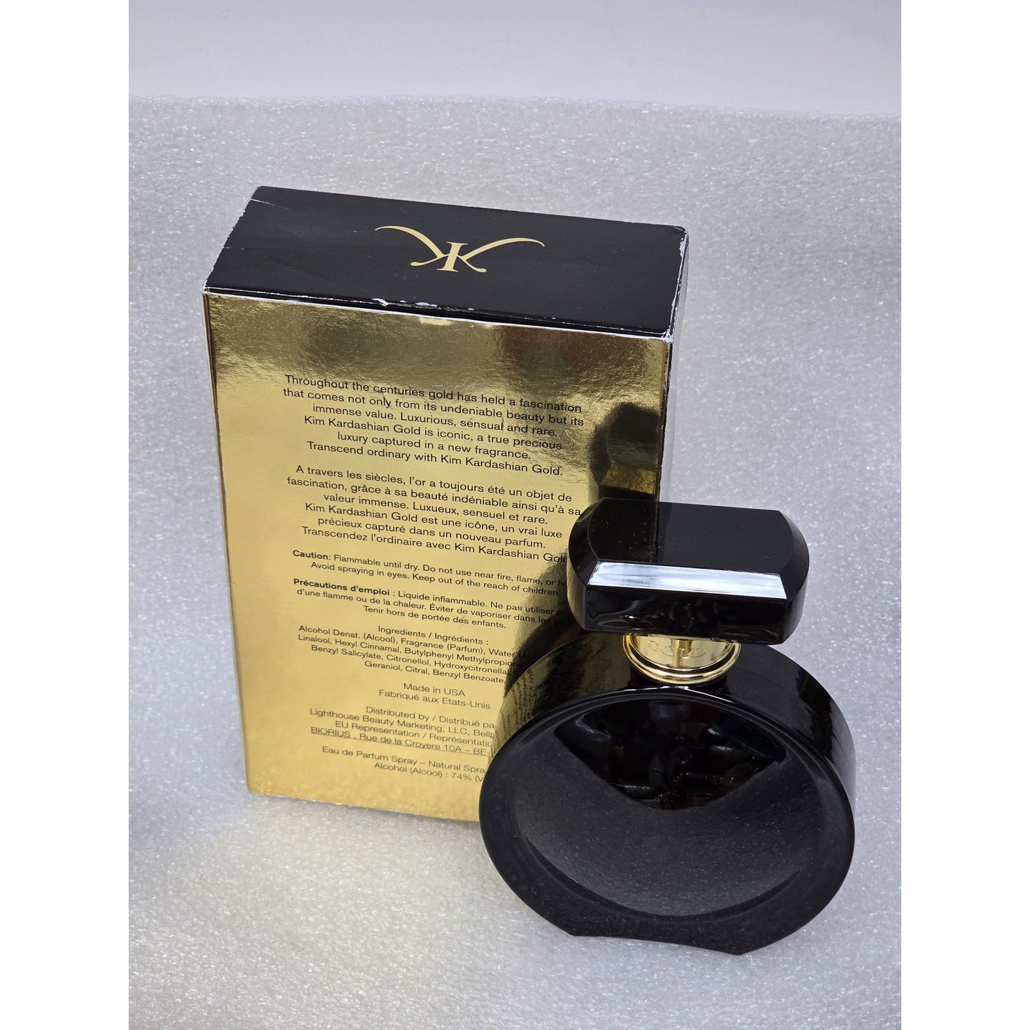 Kim Kardashian Gold Eau De Parfum Perfume Spray 3.4 Oz. Luxurious & Sensual