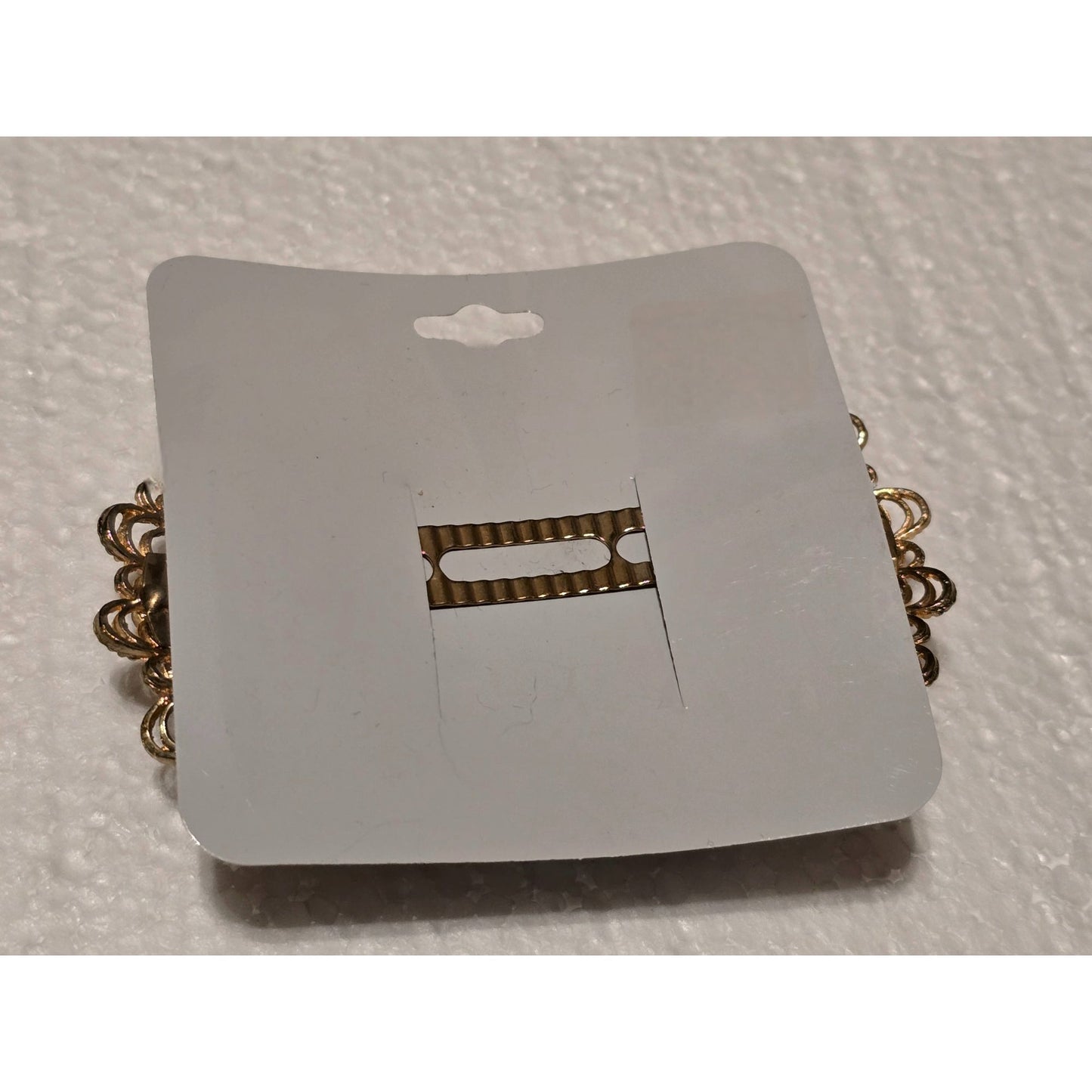 Vintage Gold-Tone Filigree Bow Hair Clip