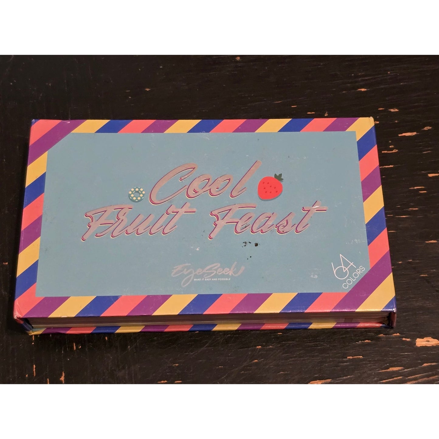 EyeSeek Cool Fruit Feast Eyeshadow Palette 64 Colors Vibrant Matte & Shimmer