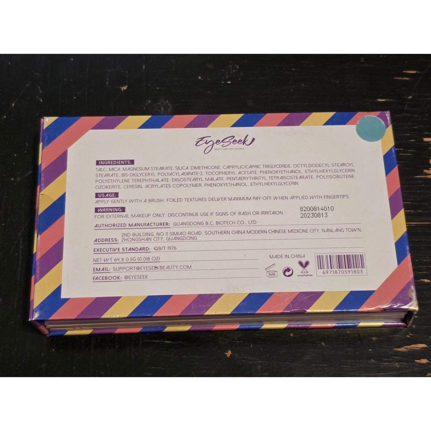 EyeSeek Cool Fruit Feast Eyeshadow Palette 64 Colors Vibrant Matte & Shimmer