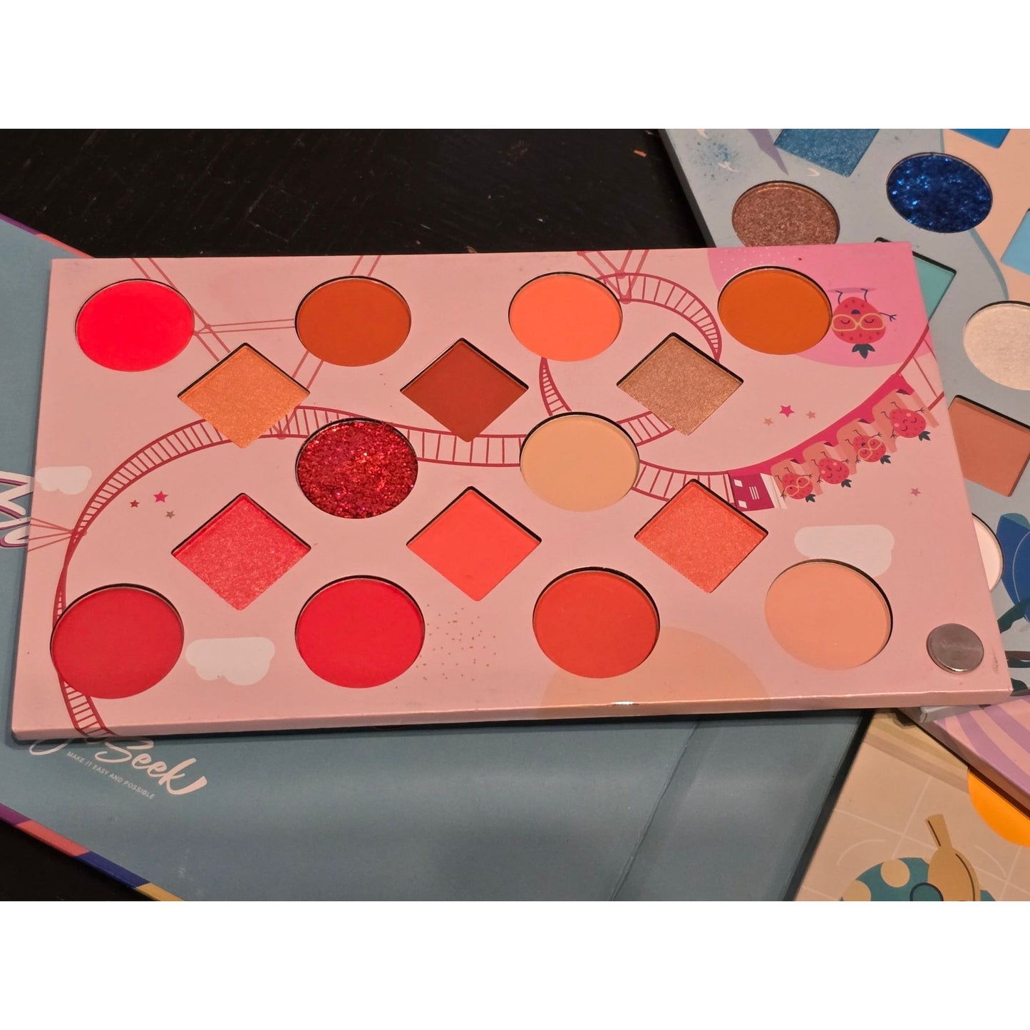 EyeSeek Cool Fruit Feast Eyeshadow Palette 64 Colors Vibrant Matte & Shimmer