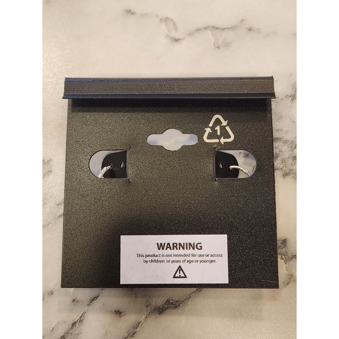 Napier Silver-Tone Drop Earrings With Black Pearl & Clear Beads For Women